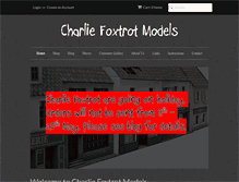 Tablet Screenshot of charliefoxtrotmodels.com